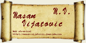 Mašan Vijatović vizit kartica